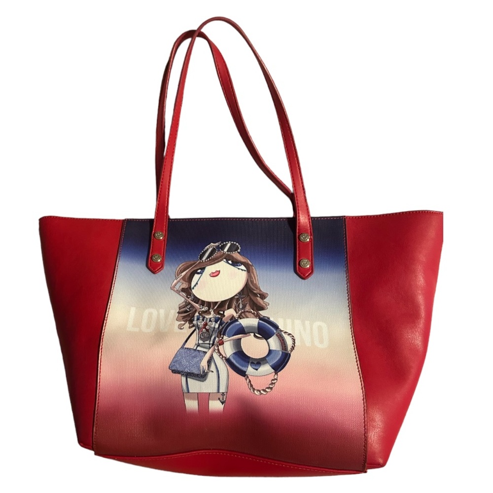 Love Moschino tote handbag cruise beach bag